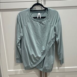 Seraphine Sea Foam Green Maternity Sweatshirt
